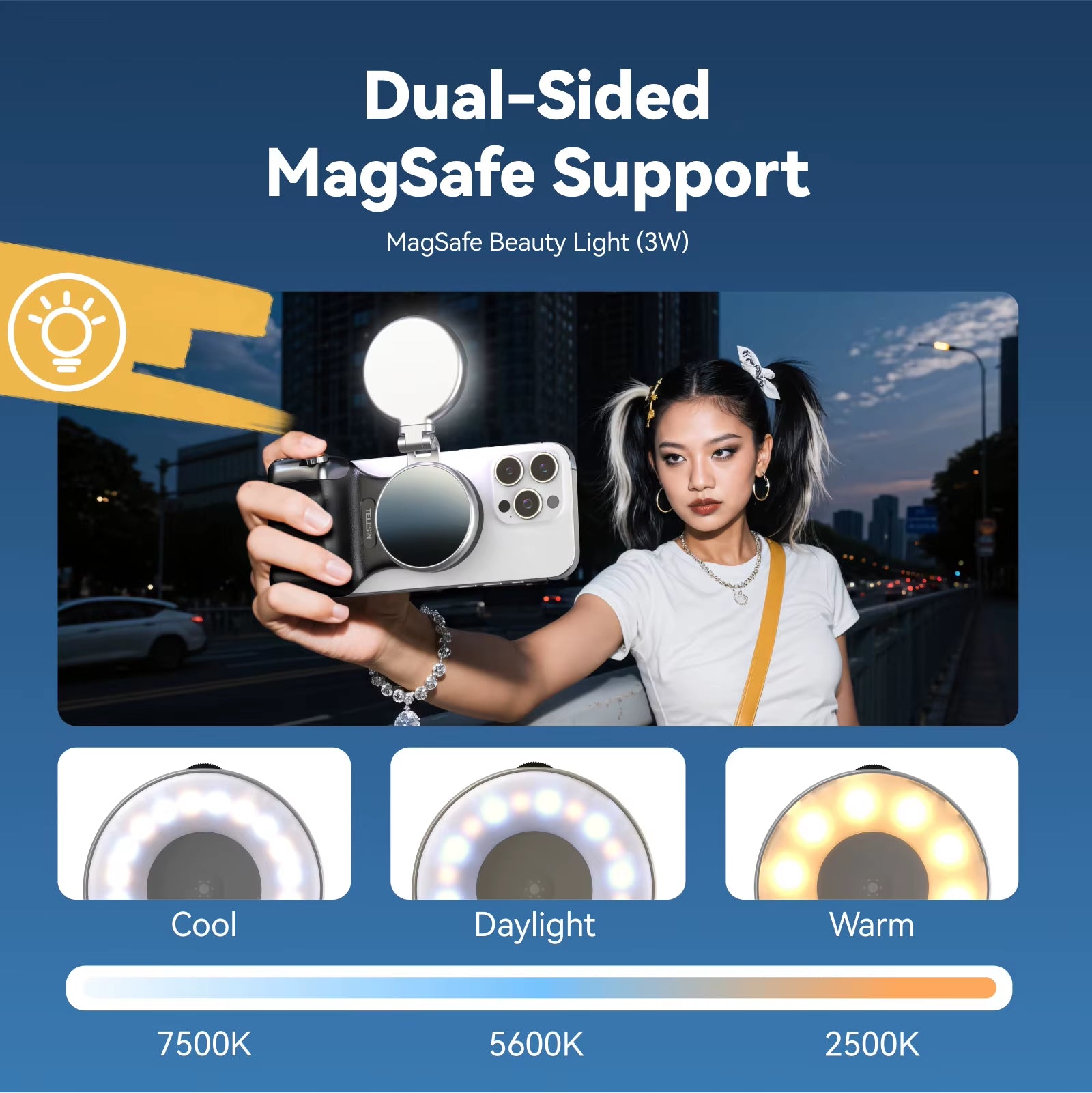 Elevate Your Photography with the TELESIN Magnetic Phone Camera Grip - Perfect for iPhone, Huawei, and Samsung