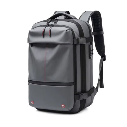 Ultimate Men's Travel Backpack: Vacuum Compression Design for 17-Inch Laptops - Perfect for School, Hiking, and Business with Spacious 36-55 L Capacity