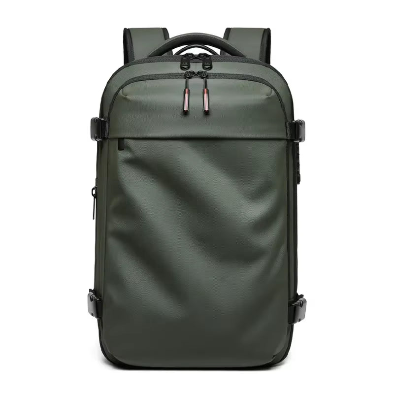 Ultimate Men's Travel Backpack: Vacuum Compression Design for 17-Inch Laptops - Perfect for School, Hiking, and Business with Spacious 36-55 L Capacity