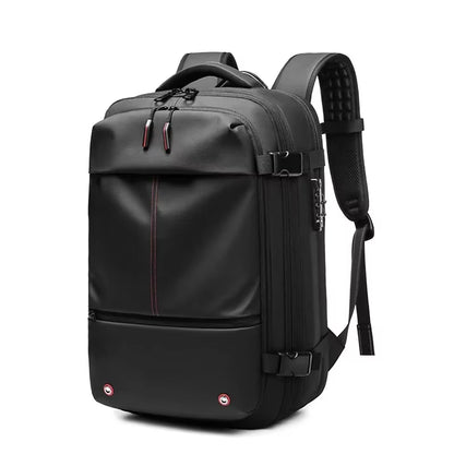 Ultimate Men's Travel Backpack: Vacuum Compression Design for 17-Inch Laptops - Perfect for School, Hiking, and Business with Spacious 36-55 L Capacity