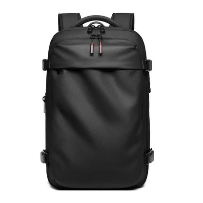 Ultimate Men's Travel Backpack: Vacuum Compression Design for 17-Inch Laptops - Perfect for School, Hiking, and Business with Spacious 36-55 L Capacity