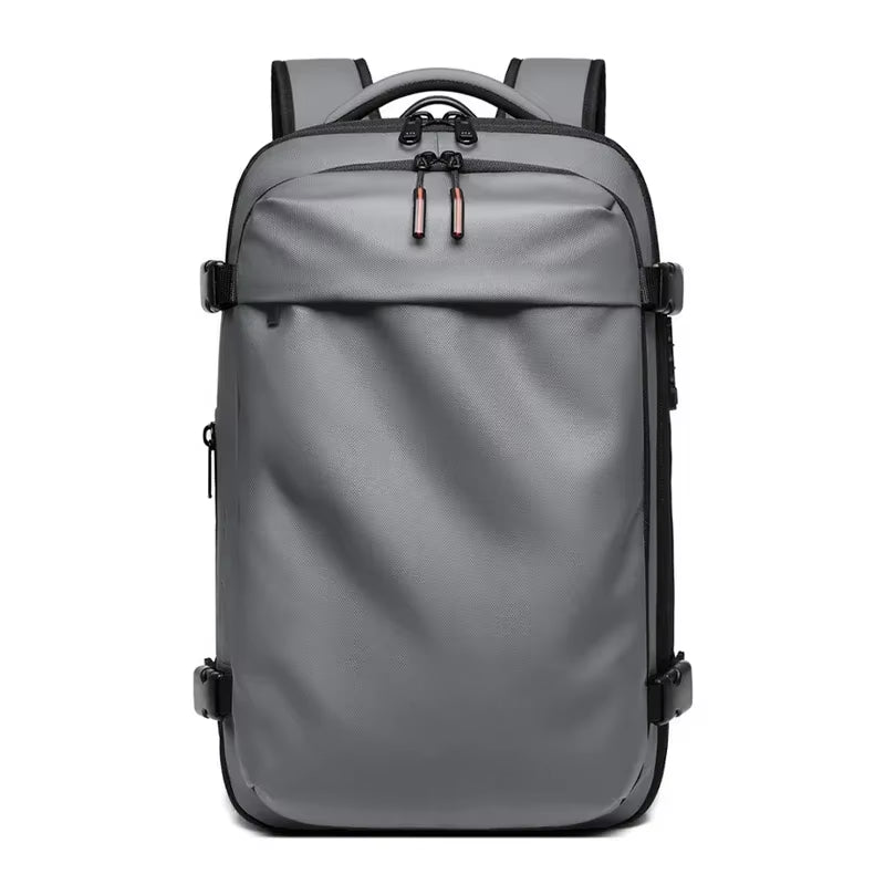 Ultimate Men's Travel Backpack: Vacuum Compression Design for 17-Inch Laptops - Perfect for School, Hiking, and Business with Spacious 36-55 L Capacity