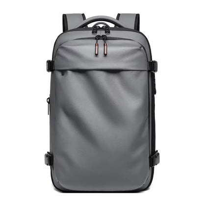 Ultimate Men's Travel Backpack: Vacuum Compression Design for 17-Inch Laptops - Perfect for School, Hiking, and Business with Spacious 36-55 L Capacity