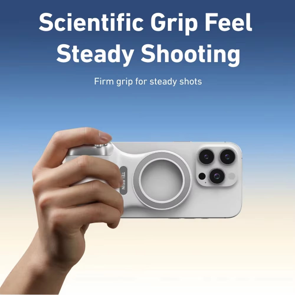 Elevate Your Photography with the TELESIN Magnetic Phone Camera Grip - Perfect for iPhone, Huawei, and Samsung